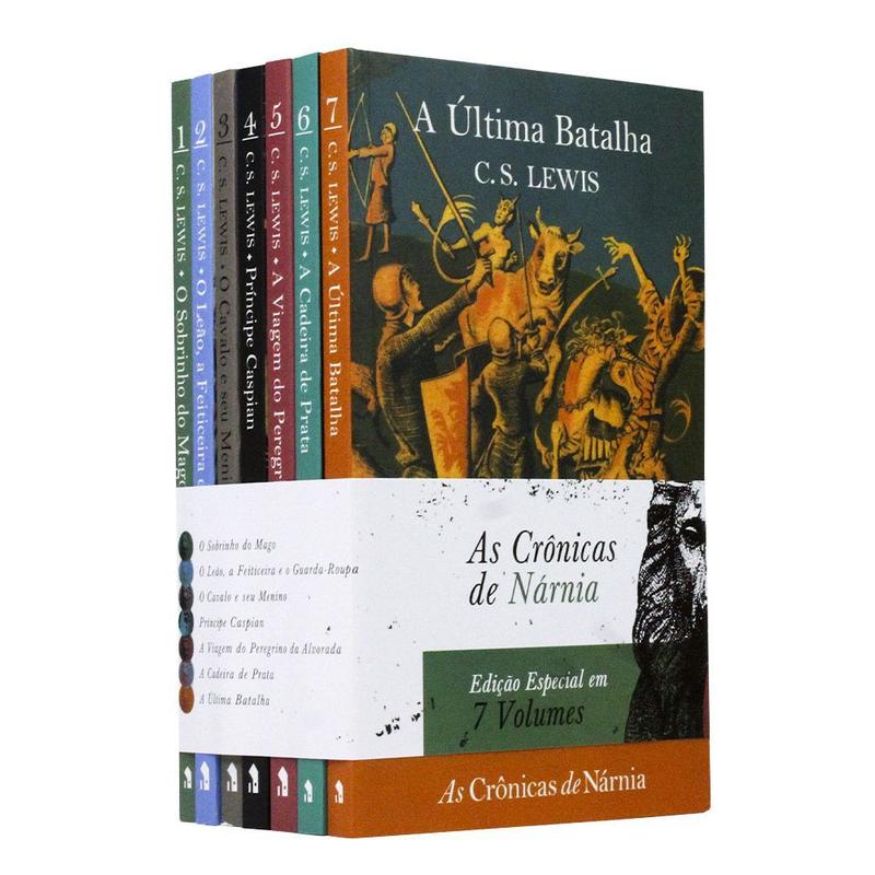 Box 07 Livros Coleção Completa As Crônicas de Nárnia - C. S. Lewis